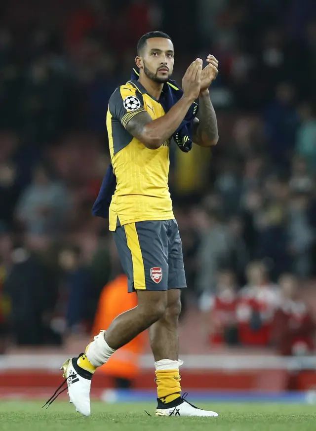 Walcott celebrates