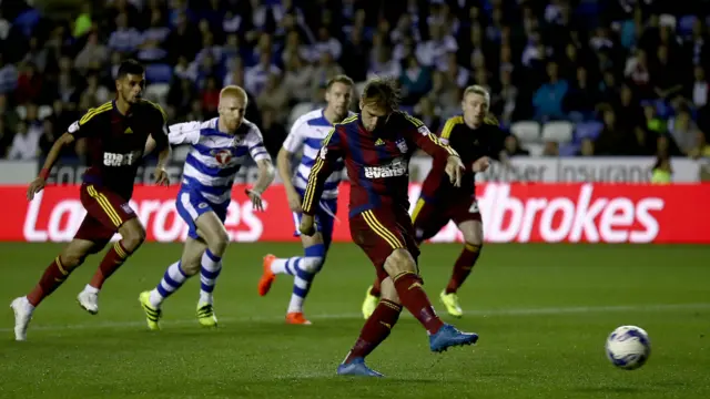 Brett Pitman playing at Reading earlier this month