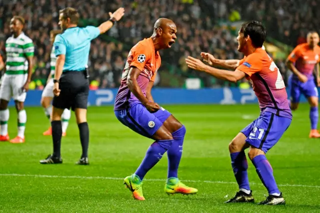 Manchester City celebrate