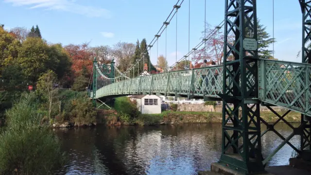 Porthill footbridge in Shrewsbury