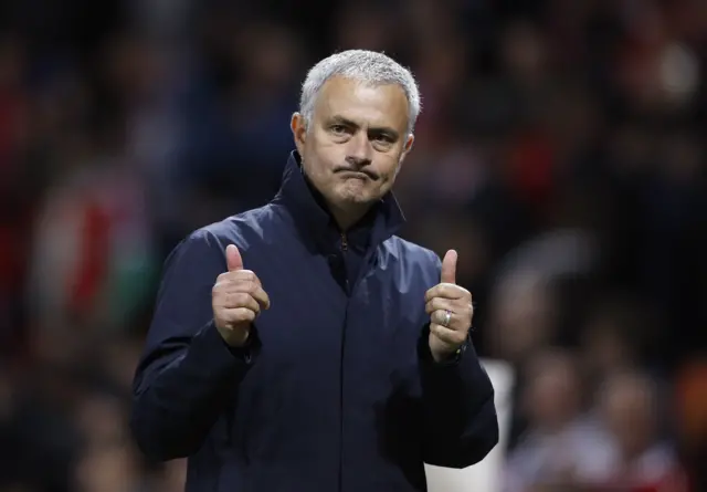 Jose Mourinho celebrates