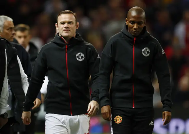 Wayne Rooney and Ashley Young