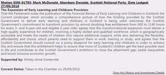 SNP motion