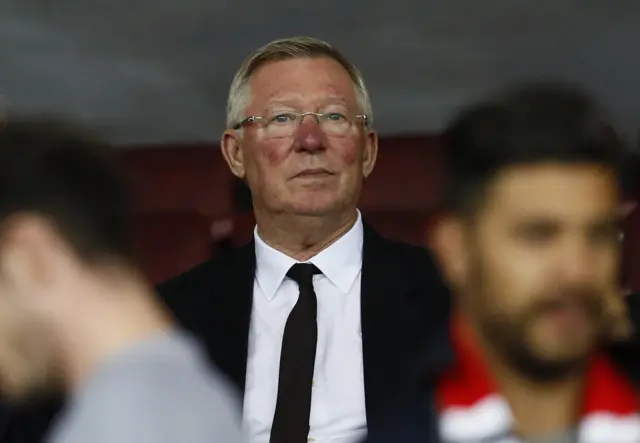 Sir Alex Ferguson in the stands