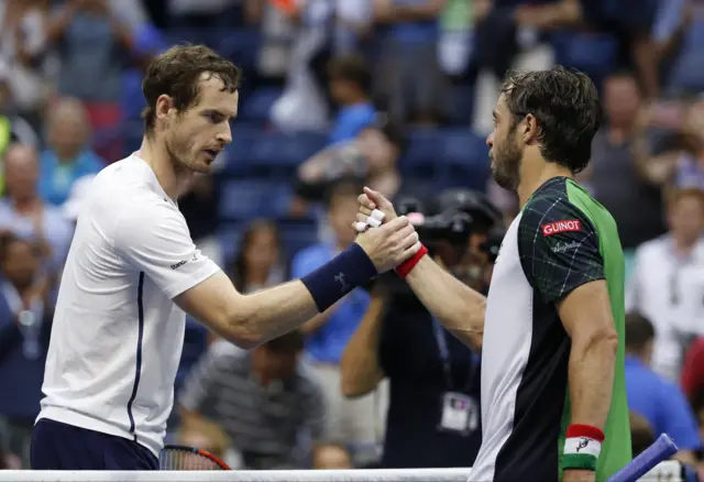 Andy Murray and Paolo Lorenzi