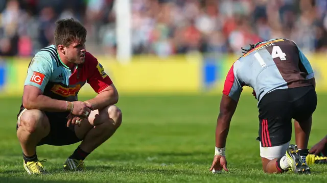 Harlequins dejected