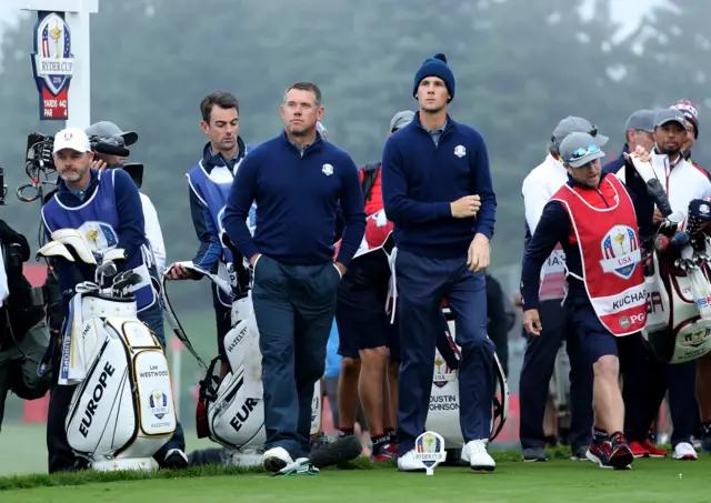 Thomas Pieters and Lee Westwood