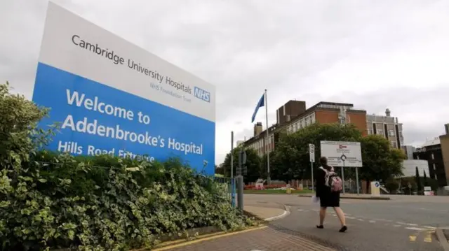 Addenbrooke's Hospital sign