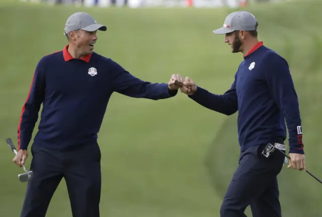 Matt Kuchar and Dustin Johnson