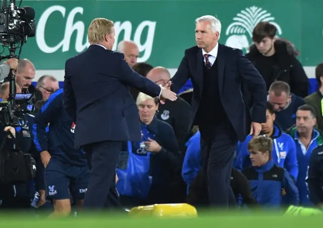 Ronald Koeman and Alan Pardew