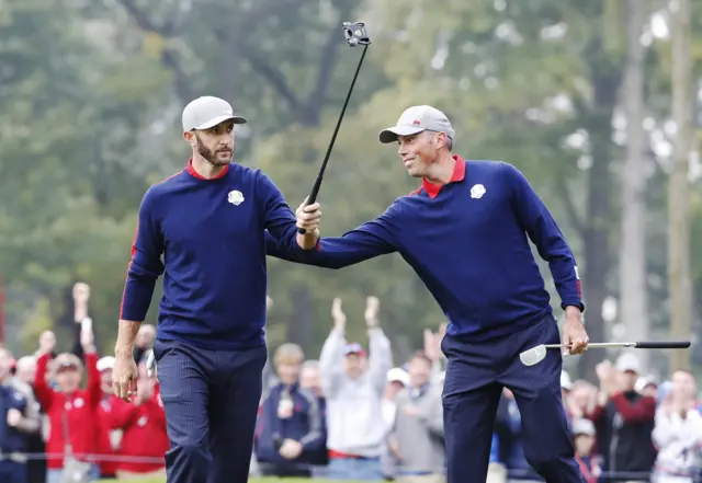 Dustin Johnson and Matt Kuchar