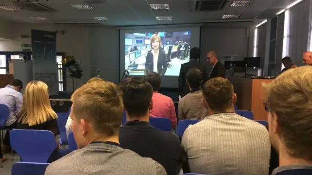 Staff at Airbus Defence and Space in Stevenage