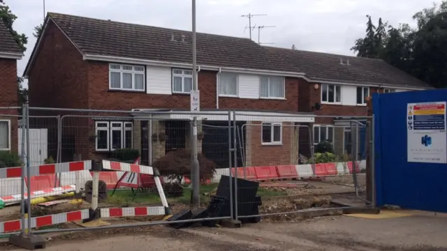 The Brooms house at the St Albans sinkhole site