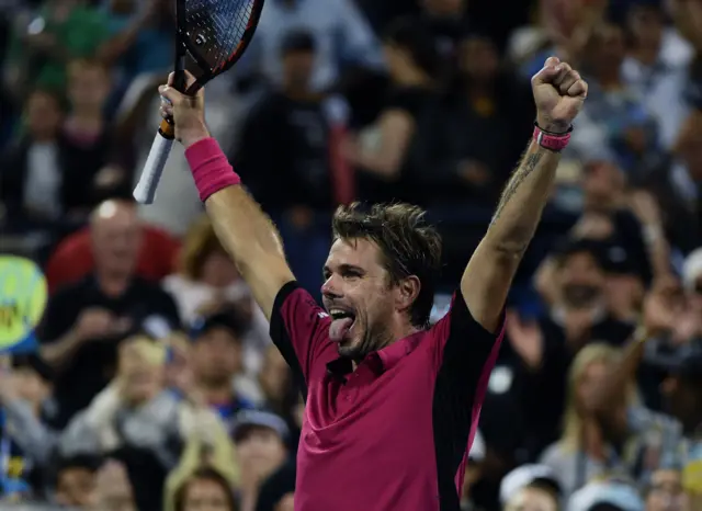 Stan Wawrinka celebrates