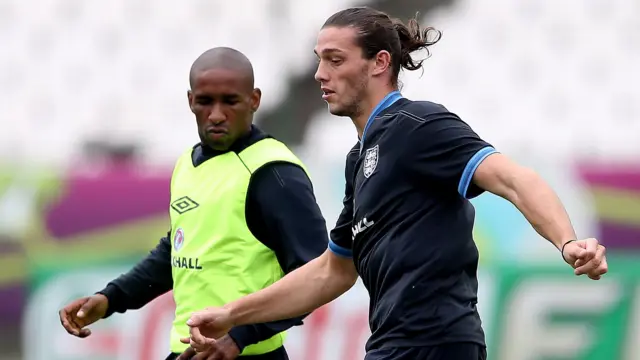 Jermain Defoe and Andy Carroll