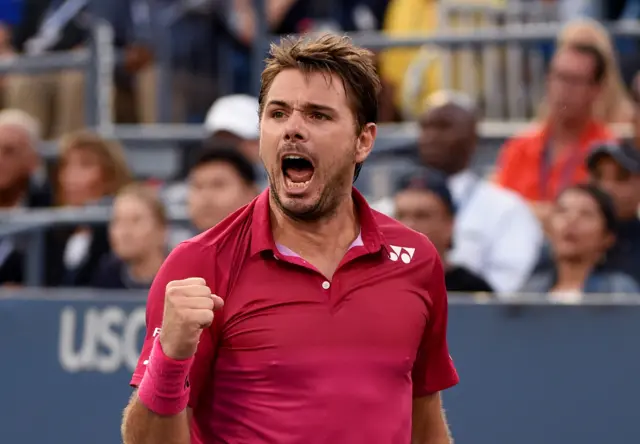 Stan Wawrinka celebrates