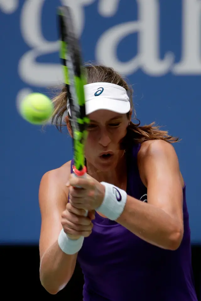 Johanna Konta returns