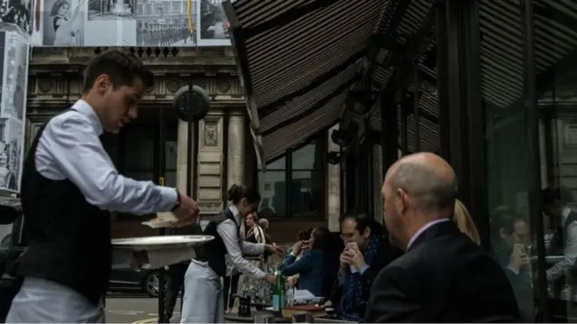 waiter in a restaurant