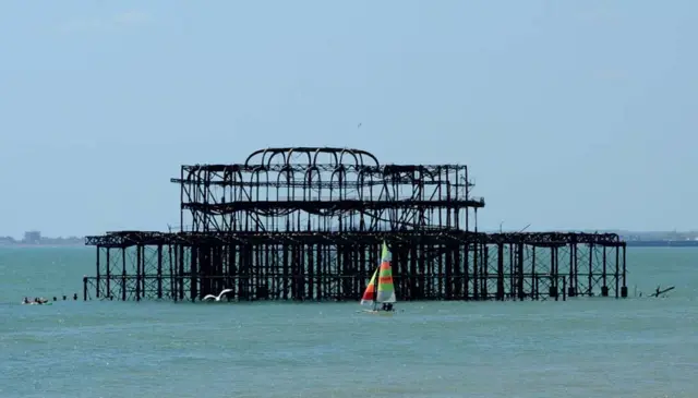 The West Pier in Brighton