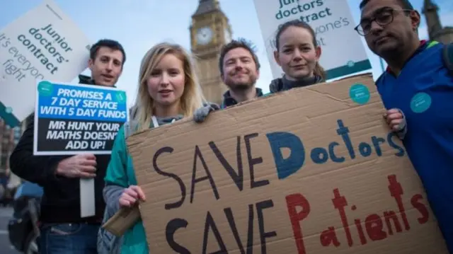 Junior doctors will stage a five-day walkout later this month - and more in the next three months