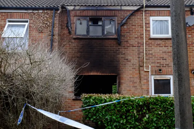 Rochdale Way fire damage, Colchester