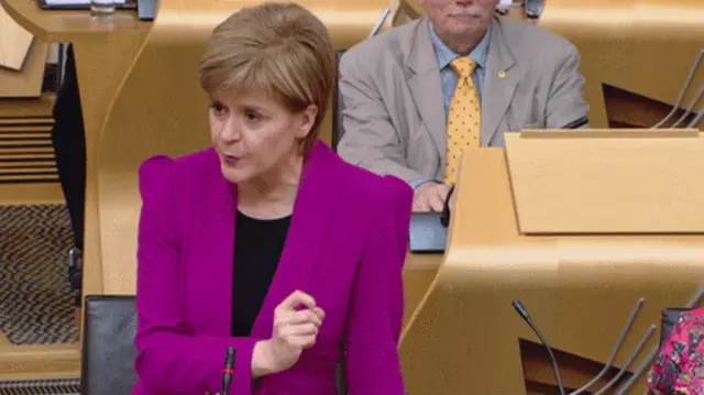 First Minister Nicola Sturgeon