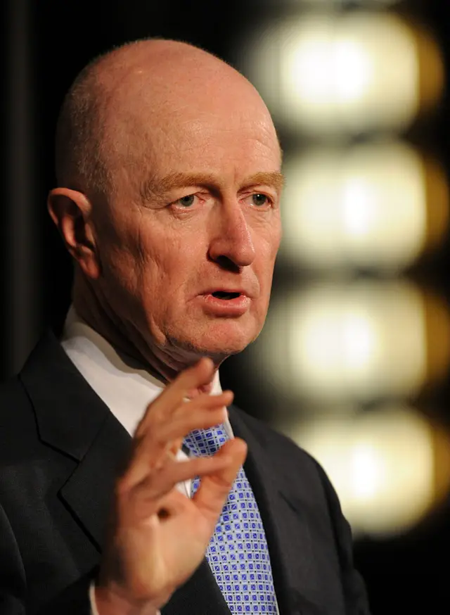 Glenn Stevens, outgoing governor of the Reserve Bank of Australia