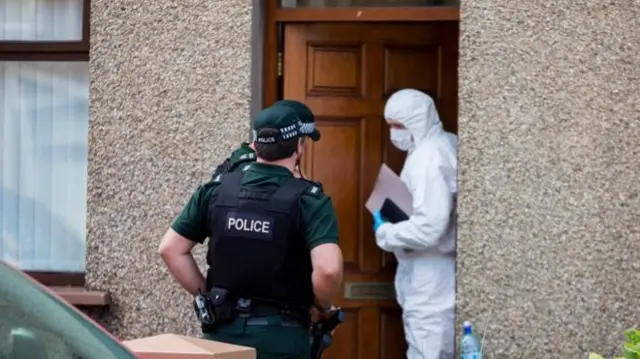 Property in Larne being searched