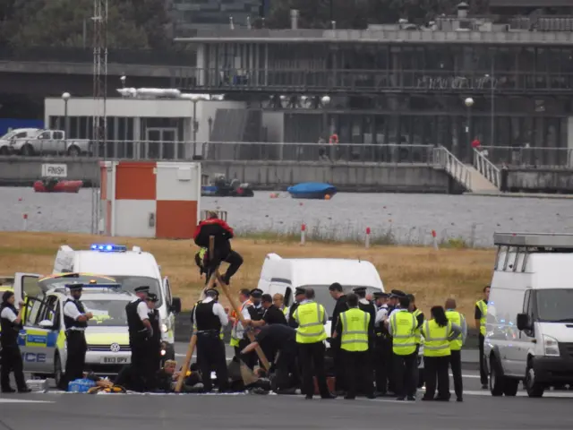 City Airport protest