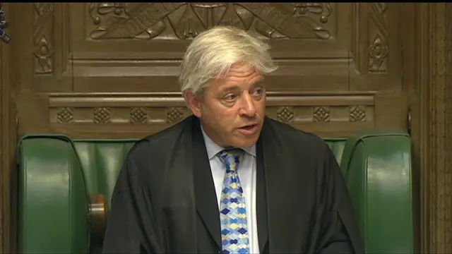 Speaker John Bercow suspends the house to make a deicision on EVEL