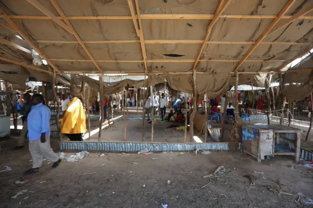 Deserted market