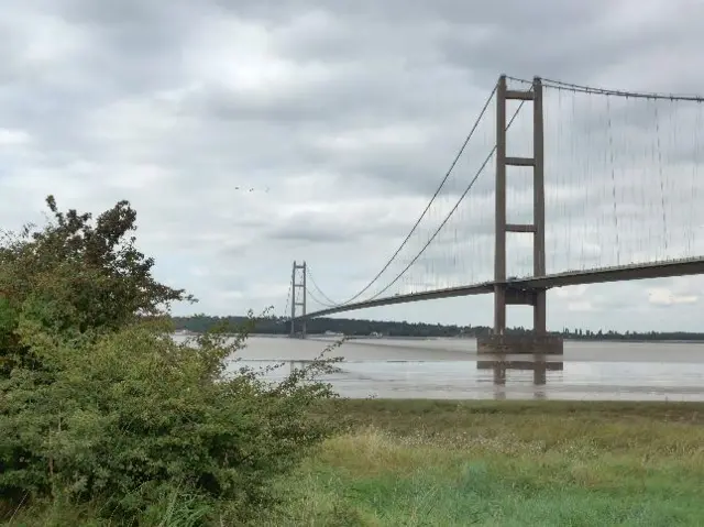 Humber Bridge from Barton-upon-Humber