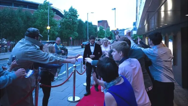 Red carpet at the Theatre Royal