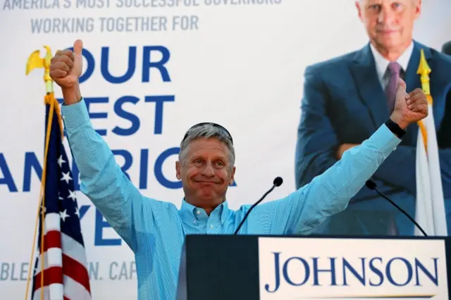 Libertarian candidate Gary Johnson