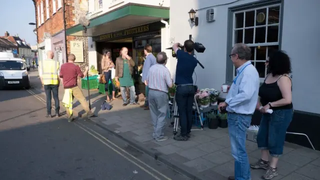 Filming in Holt