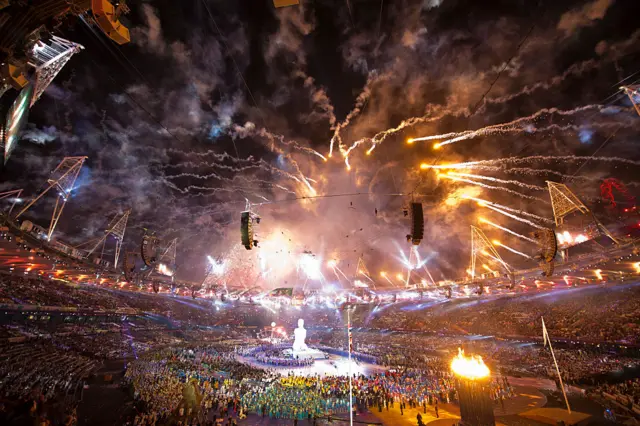 The London 2012 Paralympic opening ceremony, complete with fireworks