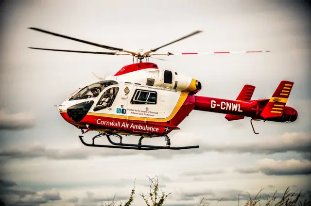 Air ambulance helicopter