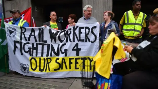 RMT picket line