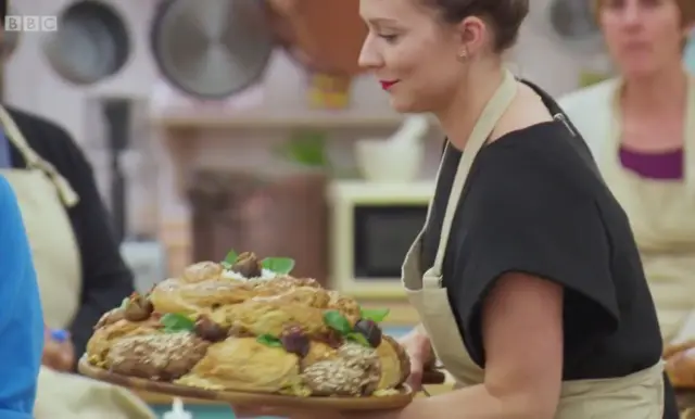 Candice with bread showstopper