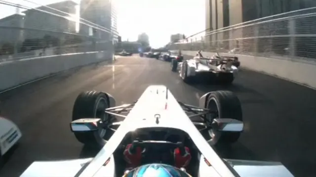 Formula E racing