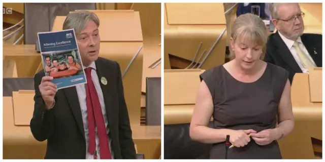 Shona Robison and Richard Leonard