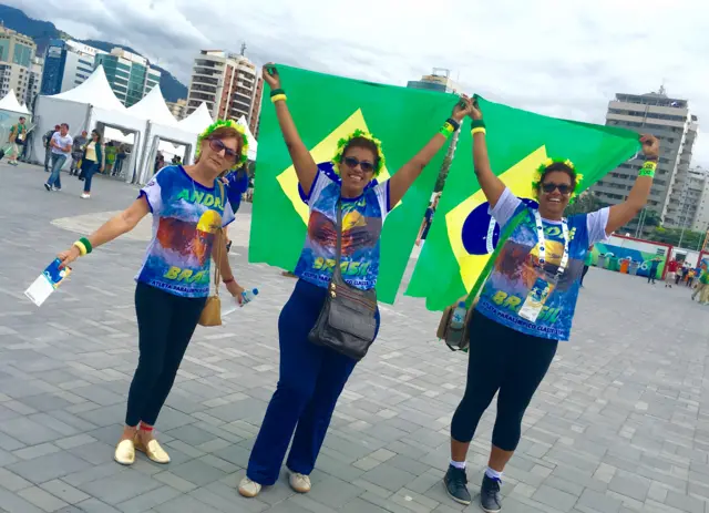 Fans at the Rio Paralympics park