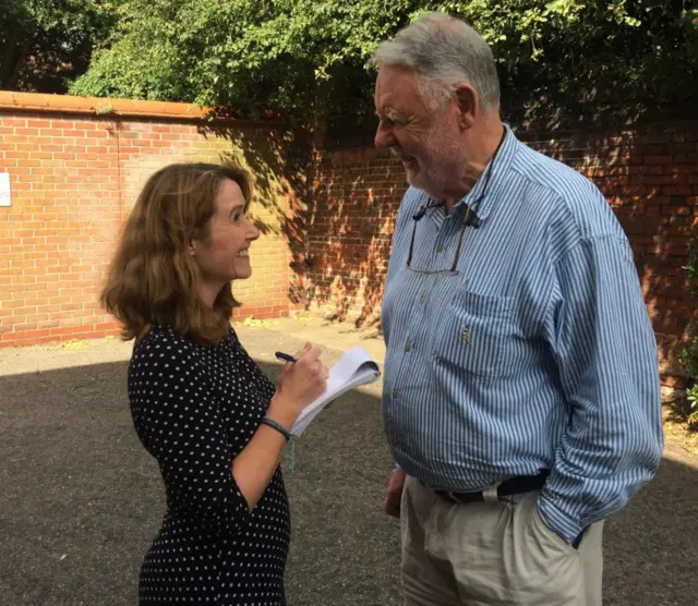 Kate Williams and Terry Waite