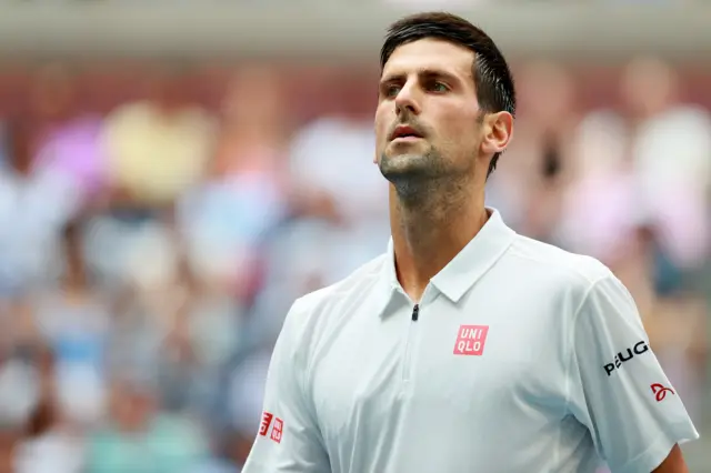 Novak Djokovic of Serbia