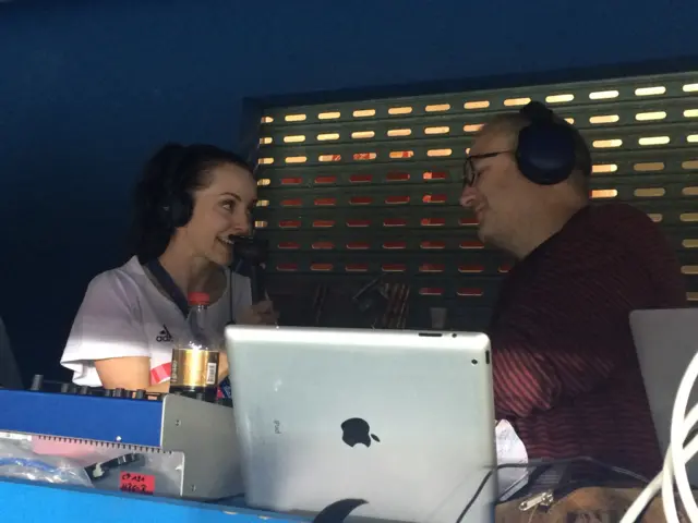 Stef Reid with Jonathan Overend