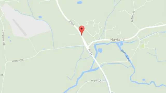 Map showing Harpers Hill
