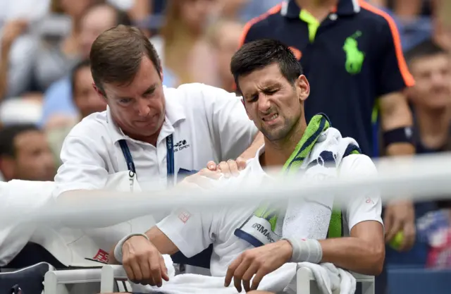 Novak Djokovic of Serbia