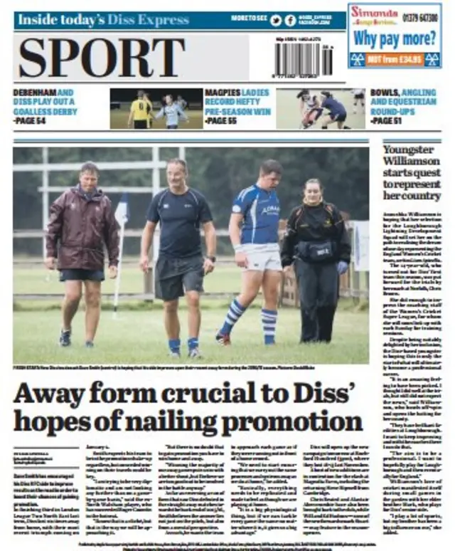 Diss Express back pageg