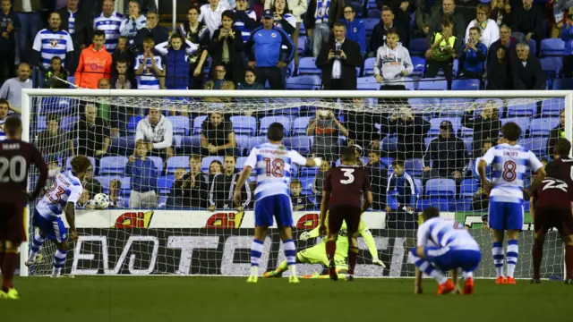 Reading's Danny Williams scores the winner