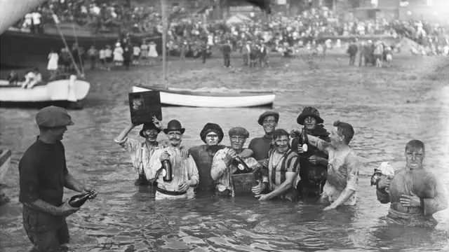 Mud football at Leigh-on-Sea, Essex